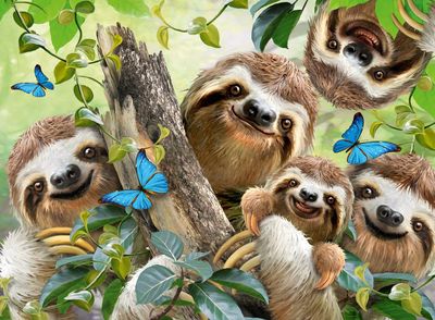 Ravensburger 500 PCS Sloth Selfie