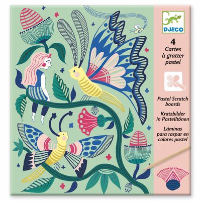 Djeco Scratch Cards / Fantasy Garden