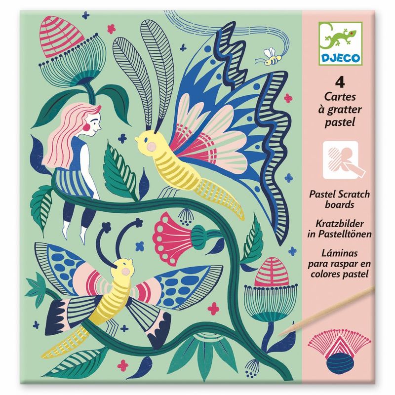 Djeco Scratch Cards / Fantasy Garden