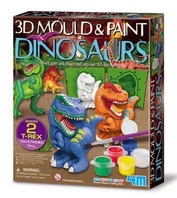 4M Mould &amp; Paint 3d Dinosaurs