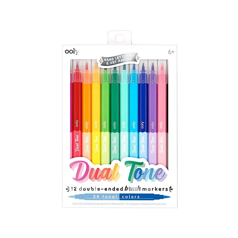 Dual Tone Double Ended Brush Marker