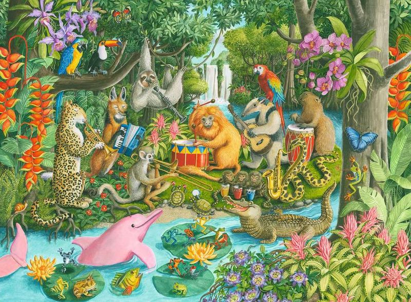 Ravensburger 100PCS Rainforest River Band