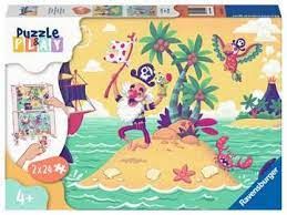 Ravensburger 2X24 Puzzle &amp; Play: Pirate Adventure
