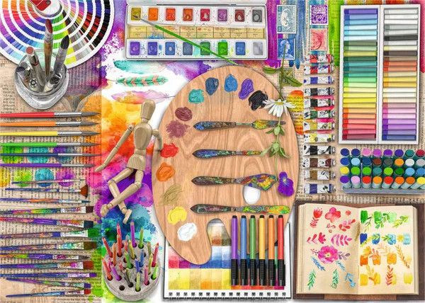 Ravensburger 500 PCS Large Format The Artist&#39;s Palette 5