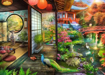 Ravensburger 1000 PCS Kyoto Japanese Garden Teahouse