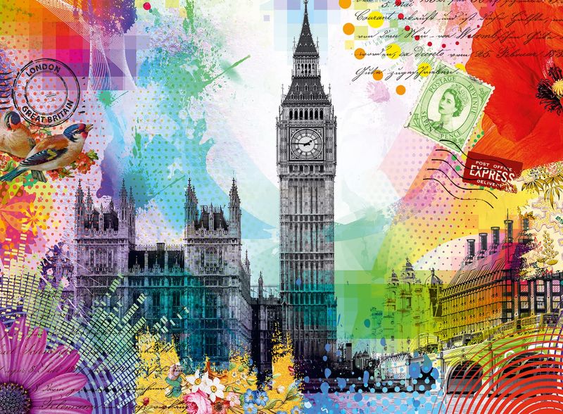 Ravensburger 500 PCS London Postcard
