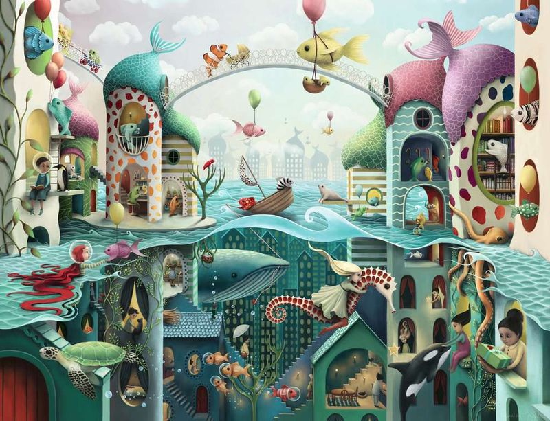 Ravensburger 2000PCS If Fish Could Walk