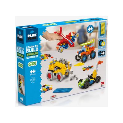 Plus Plus Learn to Build - Vehicles Super Set 800 Basic