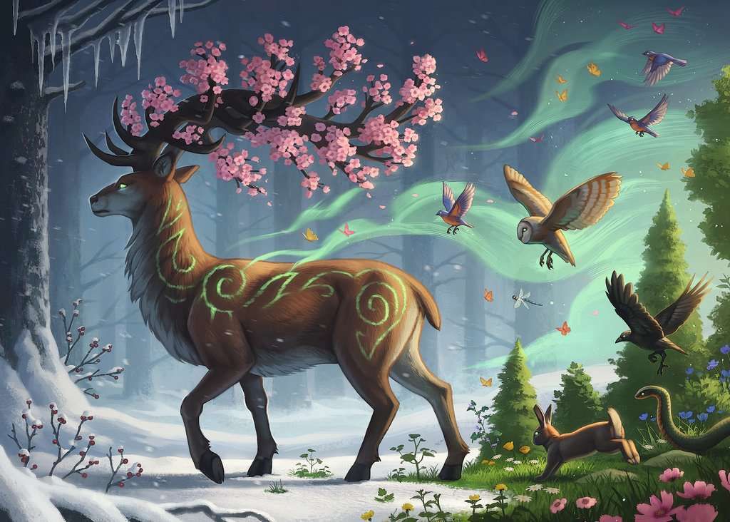 Ravensburger 1000PCS Deer of Spring
