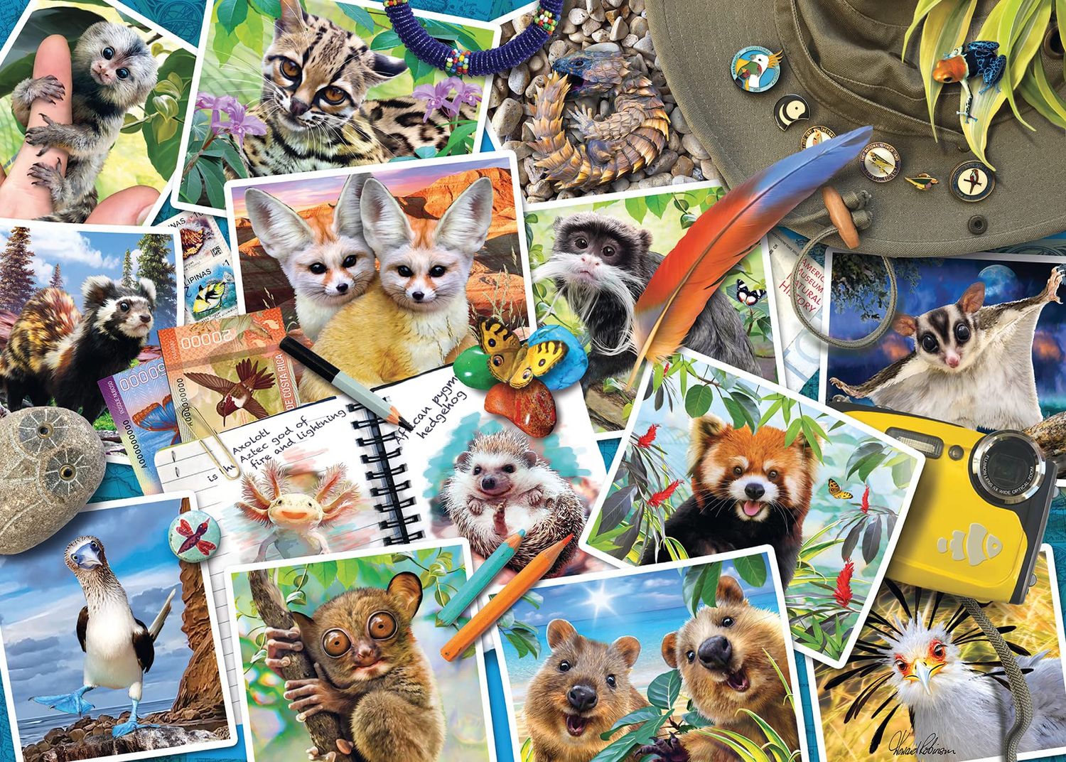 A Traveler&#39;s Animal Journal (1000 pc Puzzle)