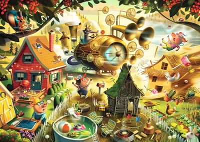 Ravensburger 1000PCS Look Out Little Pigs