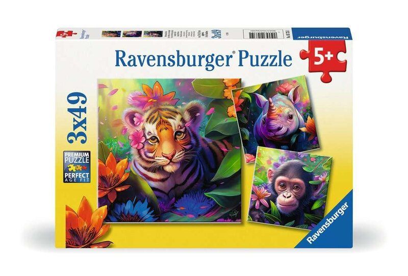 Ravensburger 3X49PCS Jungle Babies