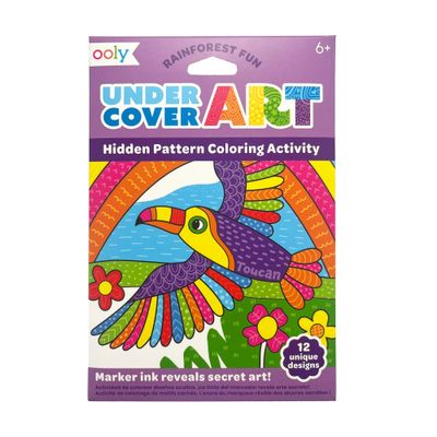 Undercover Art Hidden Patterns Colouring Activity - Rainforest Fun