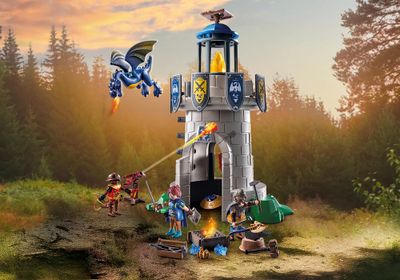 Playmobil Knight&#39;s tower with smith and dragon