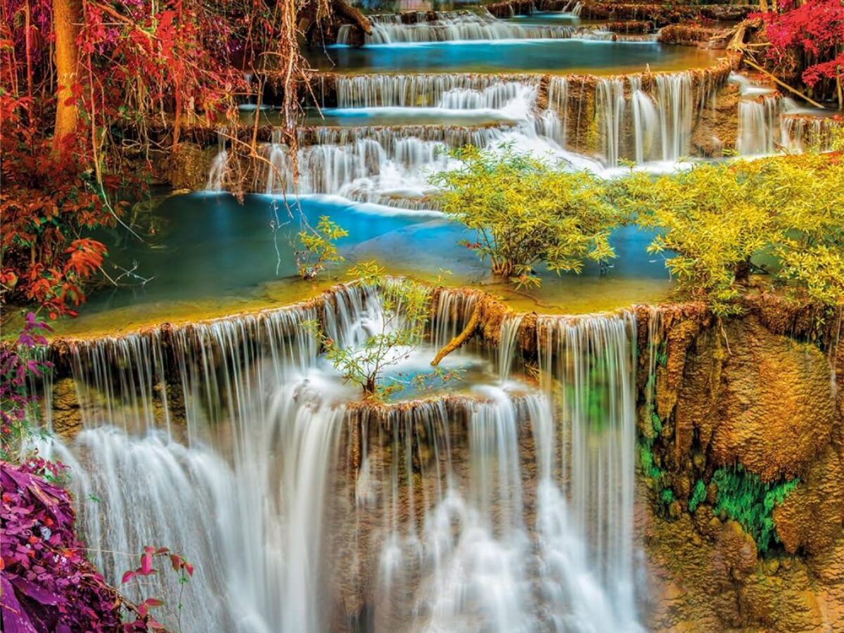 PZ1000 Colourful Thai Falls
