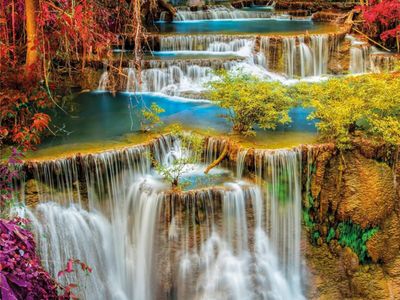 PZ1000 Colourful Thai Falls