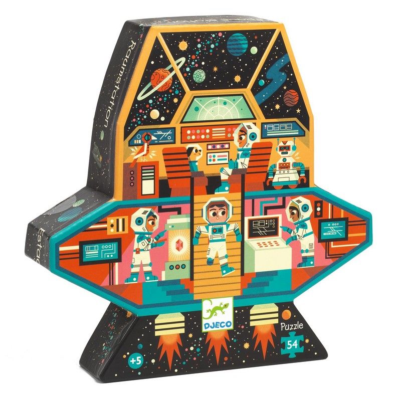 Silhouette Puzzle / Space station / 54 pcs