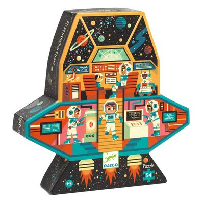 Silhouette Puzzle / Space station / 54 pcs