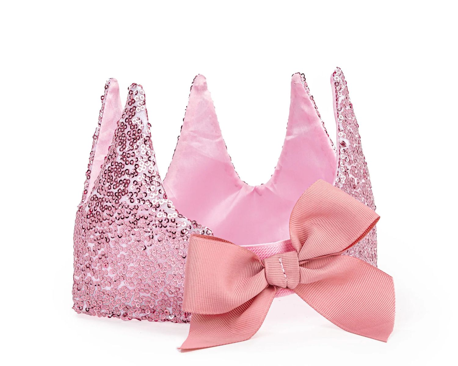 Precious Pink Sequins Crown