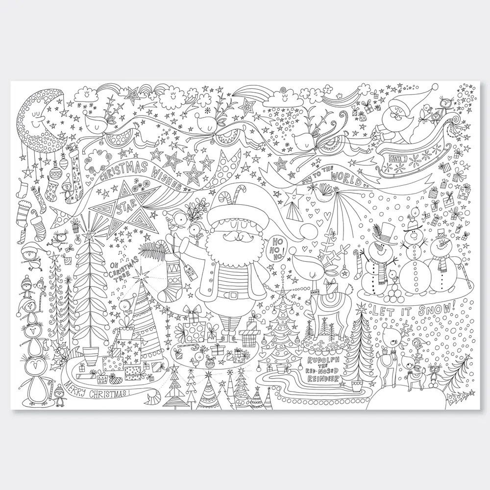 Colouring Posters - Christmas