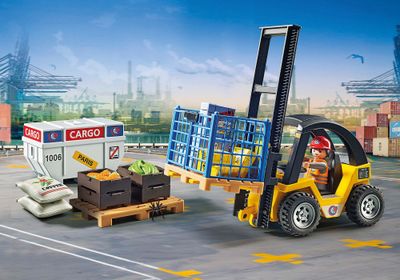 Playmobil Forklift truck with cargo