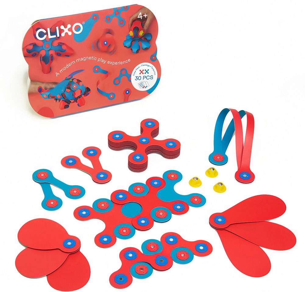 Clixo CREW PACK (30PCS) FLAMINGO/TURQUOISE