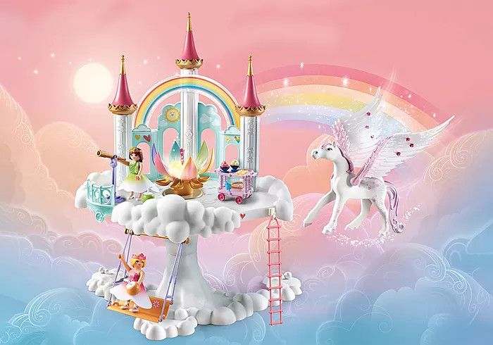 Rainbow Castle in the Clouds