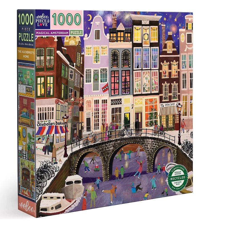 eeboo Magical Amsterdam 1000 PC SQUARE