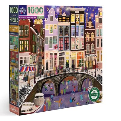 eeboo Magical Amsterdam 1000 PC SQUARE