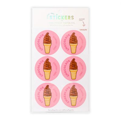 The Penny Paper Co Chocolate Scented Scratch and Sniff Stickers