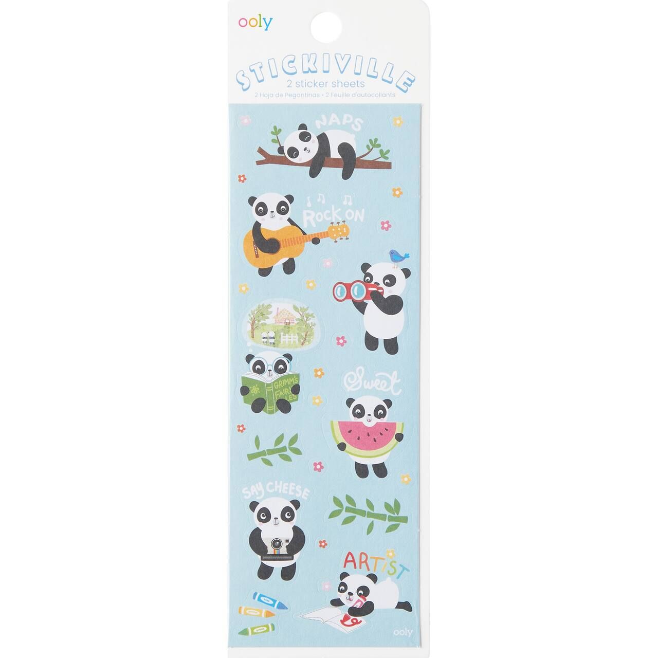 Stickiville Skinny - Playful Pandas