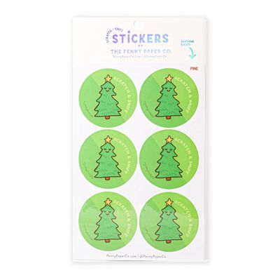 The Penny Paper Co Pine Scented Scratch and Sniff Stickers