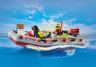 Playmobil Fireboat with Water Scooter