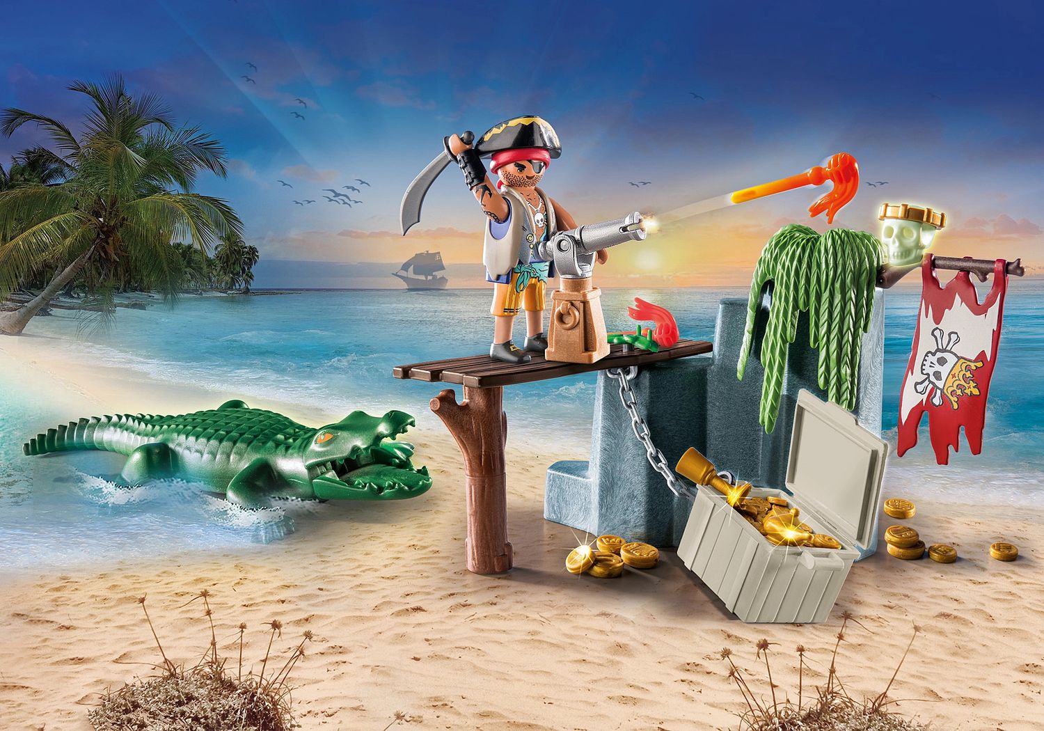 Playmobil Pirate with alligator