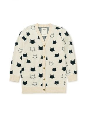 Long Cat Cardigan Sweater