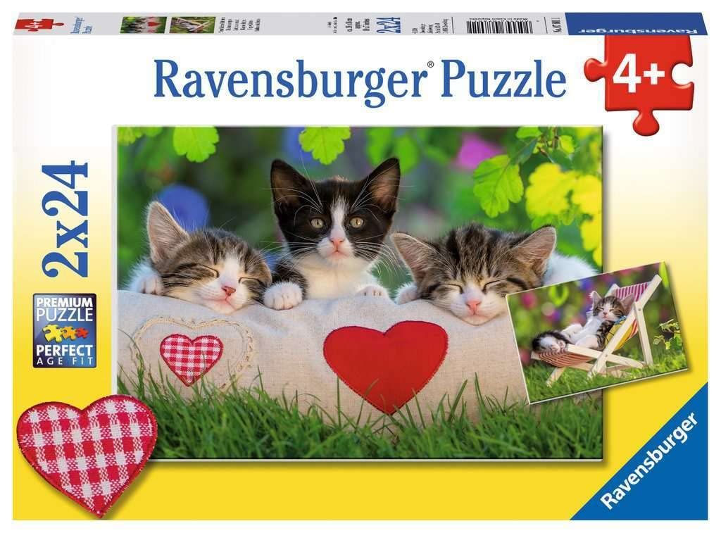 Ravensburger 2x24 PCS Sleepy Kitten