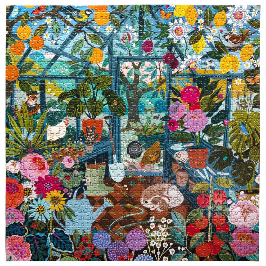 eeboo ENGLISH GREENHOUSE 1000 PIECE PUZZLE