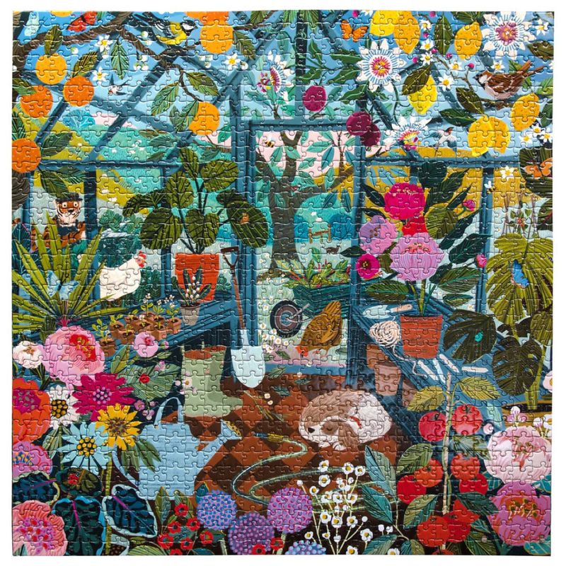eeboo ENGLISH GREENHOUSE 1000 PIECE PUZZLE