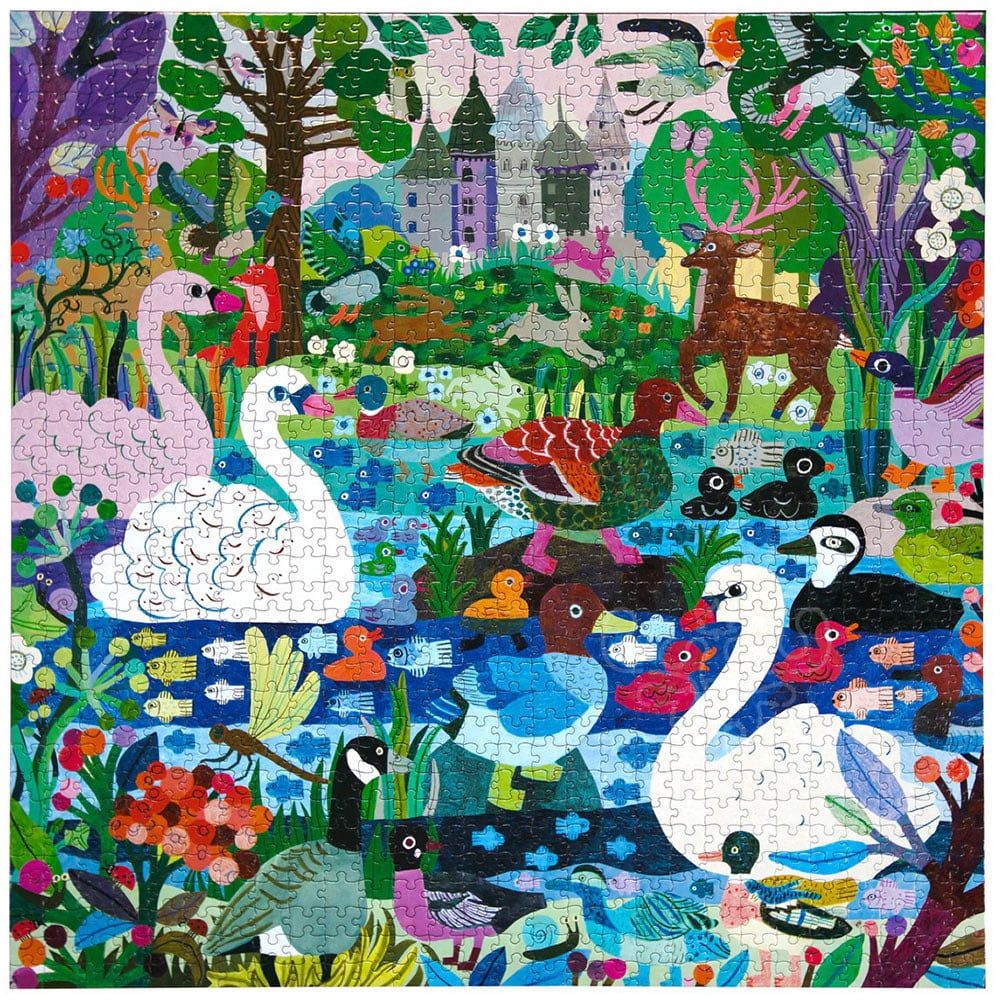 eeboo DUCKS IN THE CLEARING 1000 PIECE PUZZLE