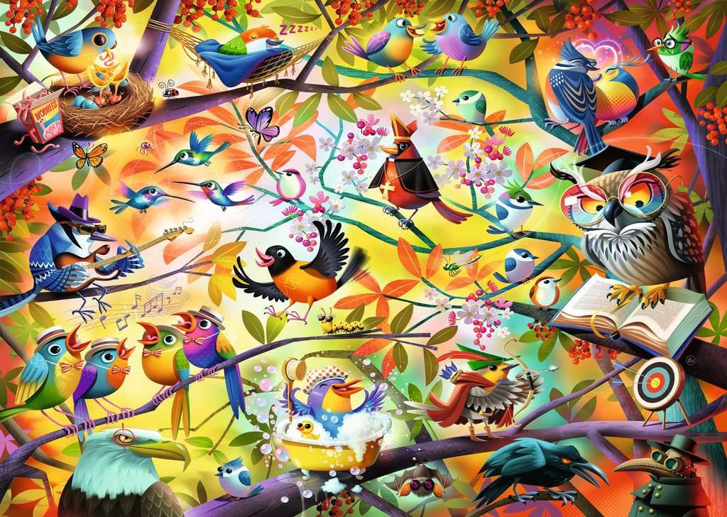 Ravensburger 1000 PCS Busy Birdies