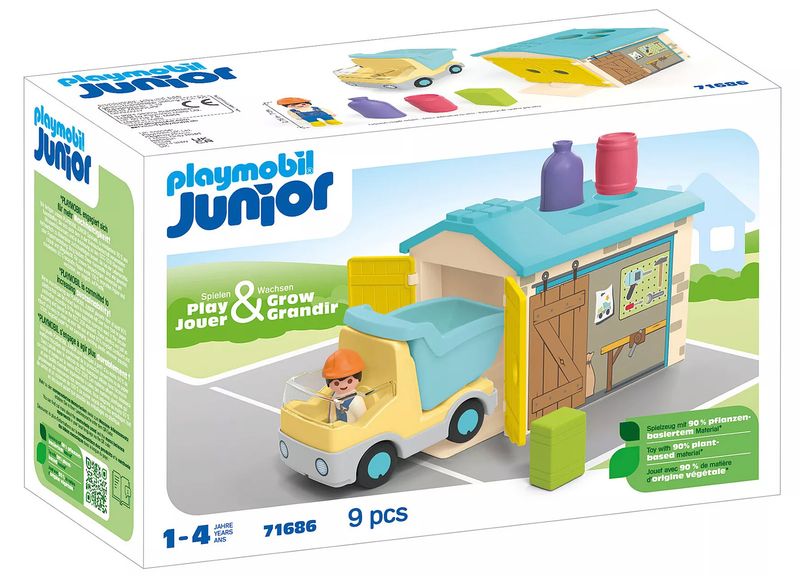 Playmobil Construction Truck with Garage