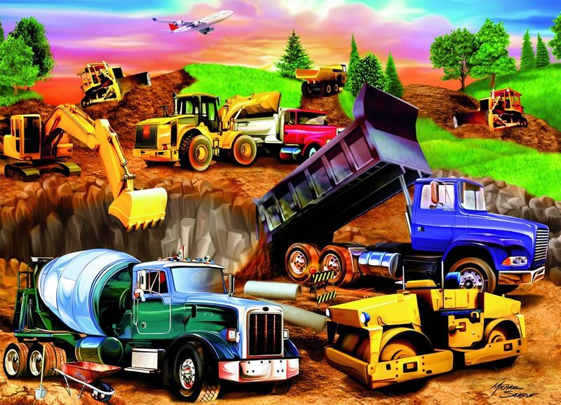 Ravensburger 60PCS Construction Crowd