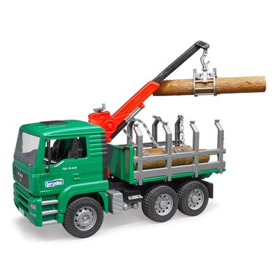 MAN TGA Timber Truck with Loading Crane with 3 Trunks