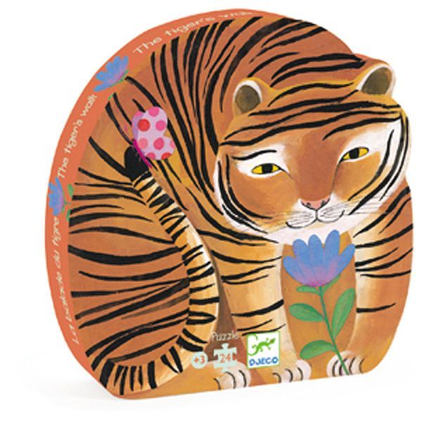Silhouette Puzzle / The tiger&#39;s walk / 24 pcs