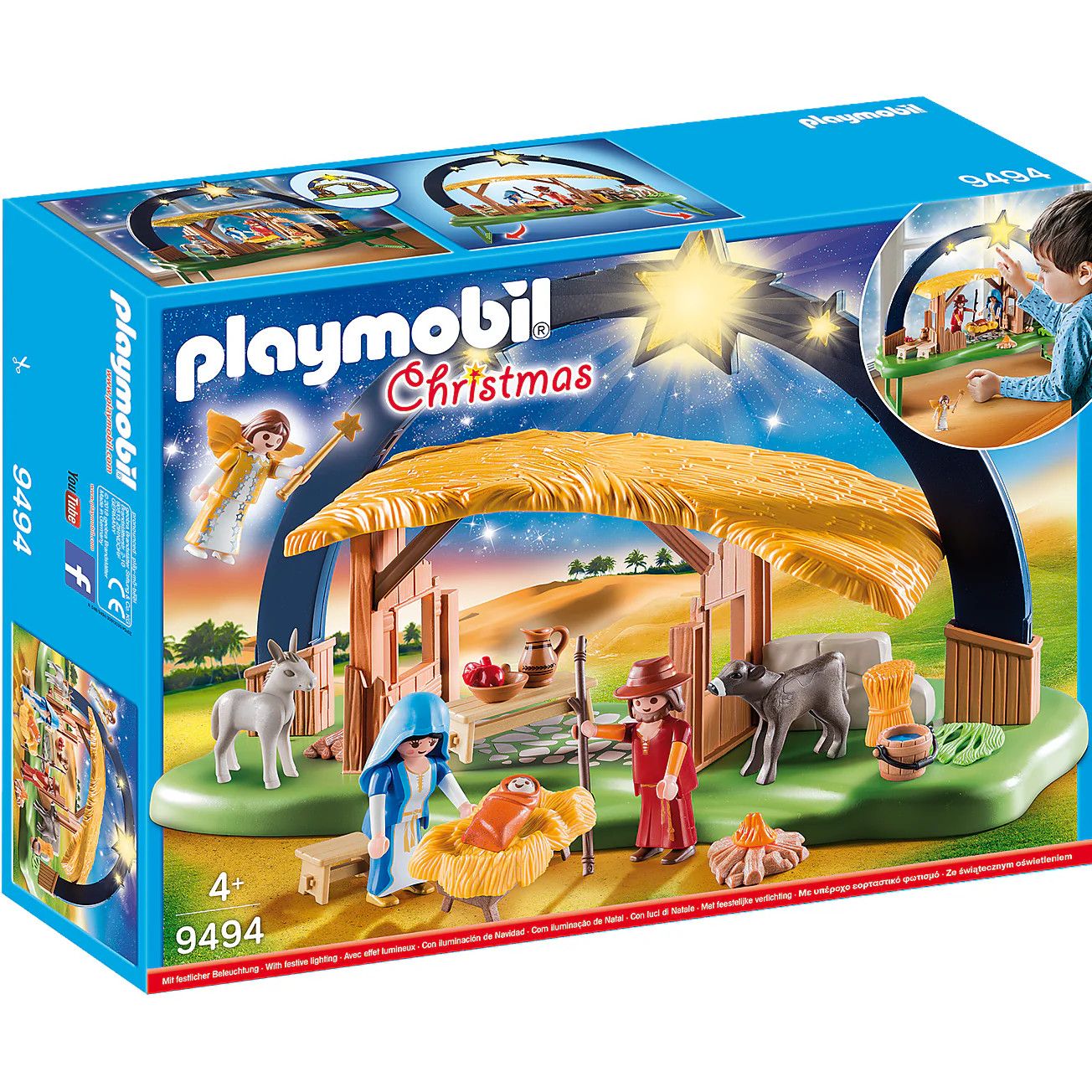 Illuminating Nativity Manger