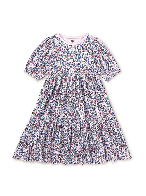 Flowy Tiered Midi Dress