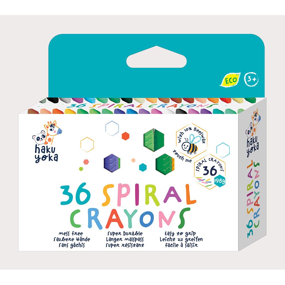 HAKU YOKA 36 SPIRAL CRAYONS