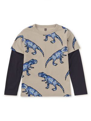 Printed Layered Graphic Tee