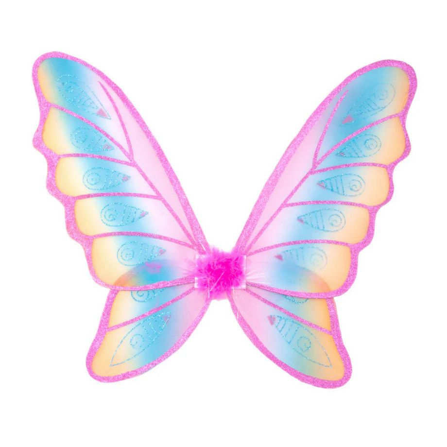 Glitter Rainbow Wings, Fuchsia