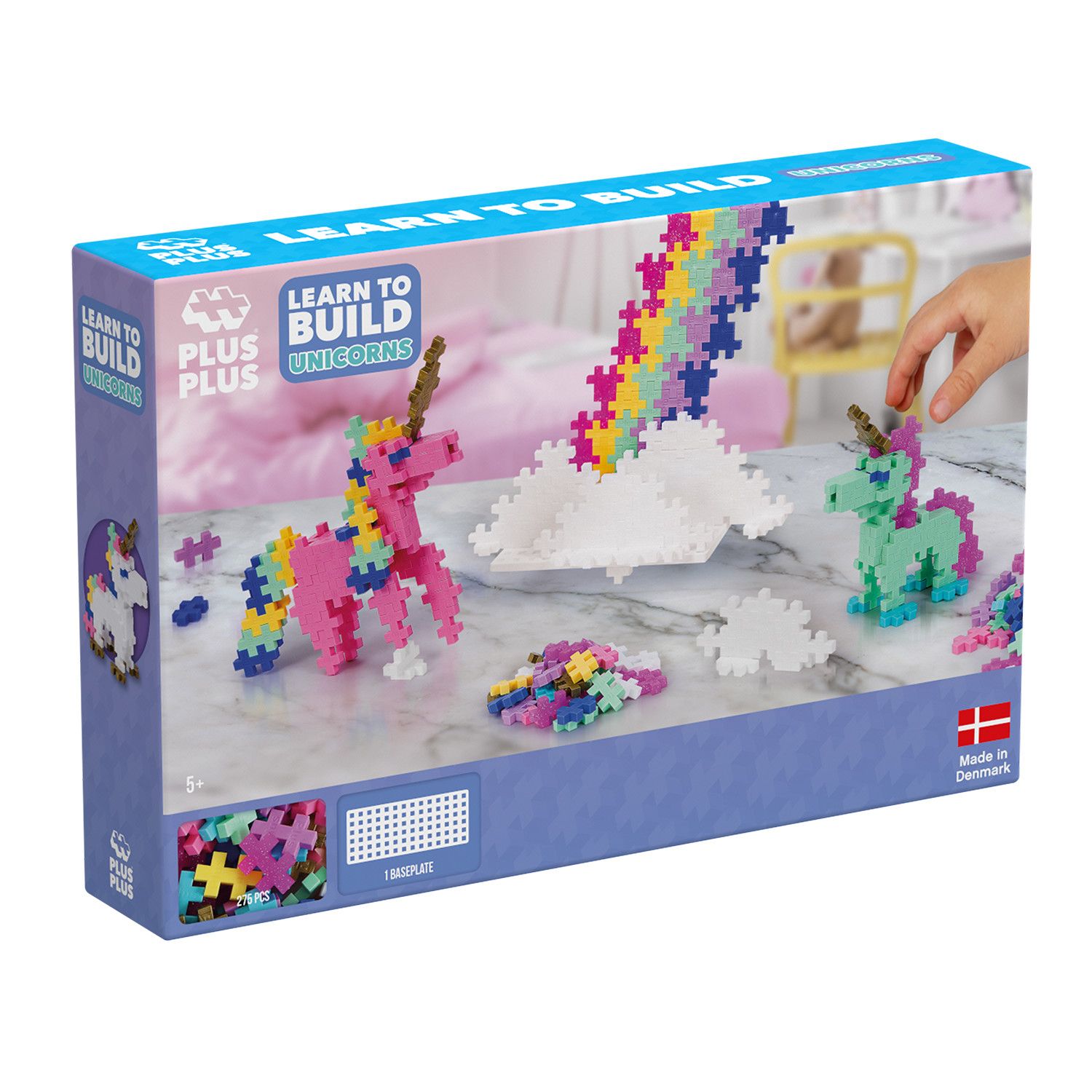 Plus Plus LEARN TO BUILD UNICORNS - 275pcs
